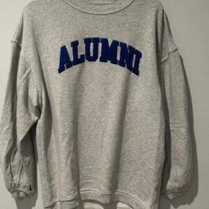 Aerie Women's Sweatshirt Oversized Alumni 3-D Size X-Small Relaxed Fit